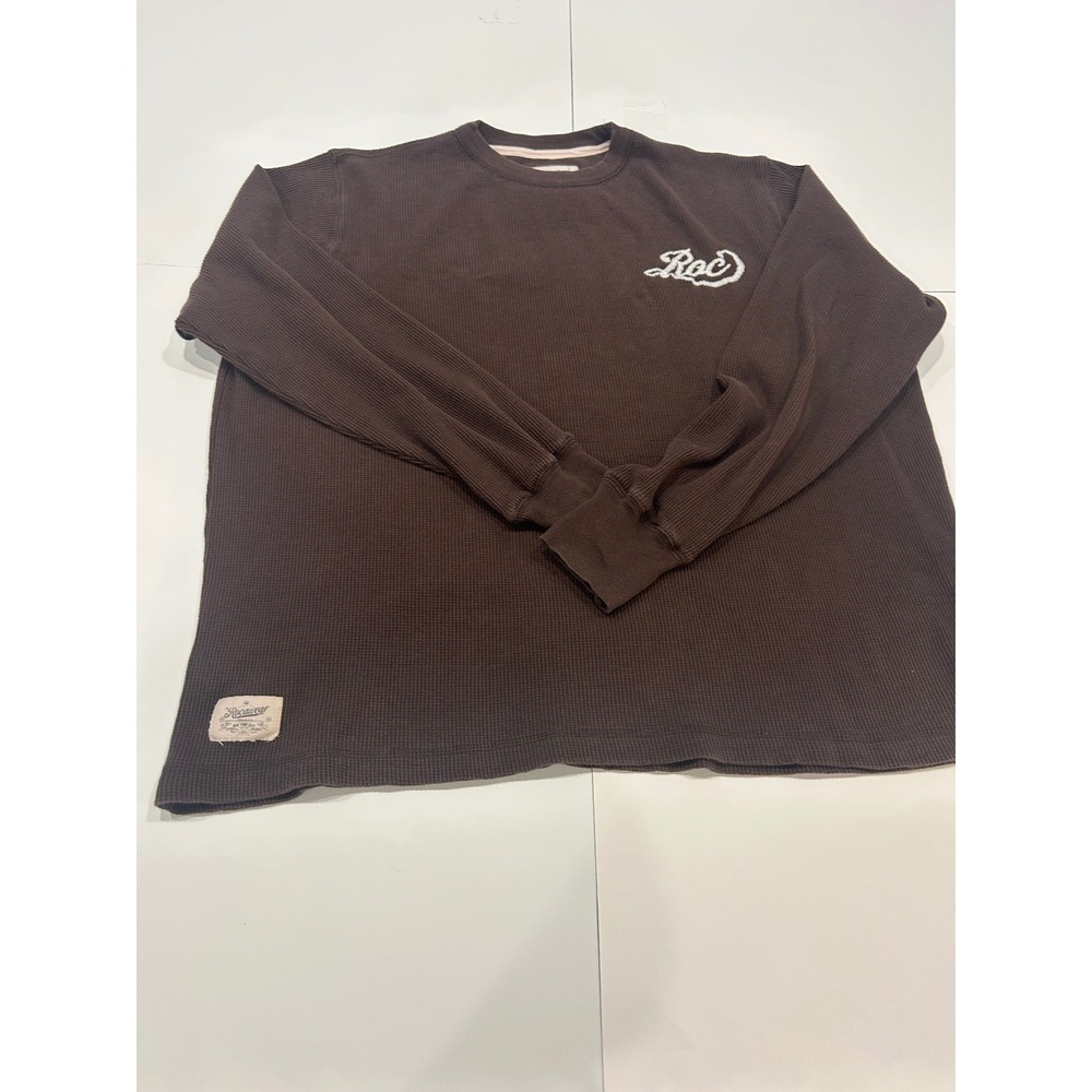 Rocawear Waffle Knit Long Sleeve Brown Casual Top‎ Roc Logo 3XLarge
(294)